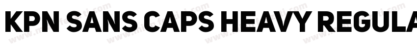 KPN Sans Caps Heavy Regular字体转换